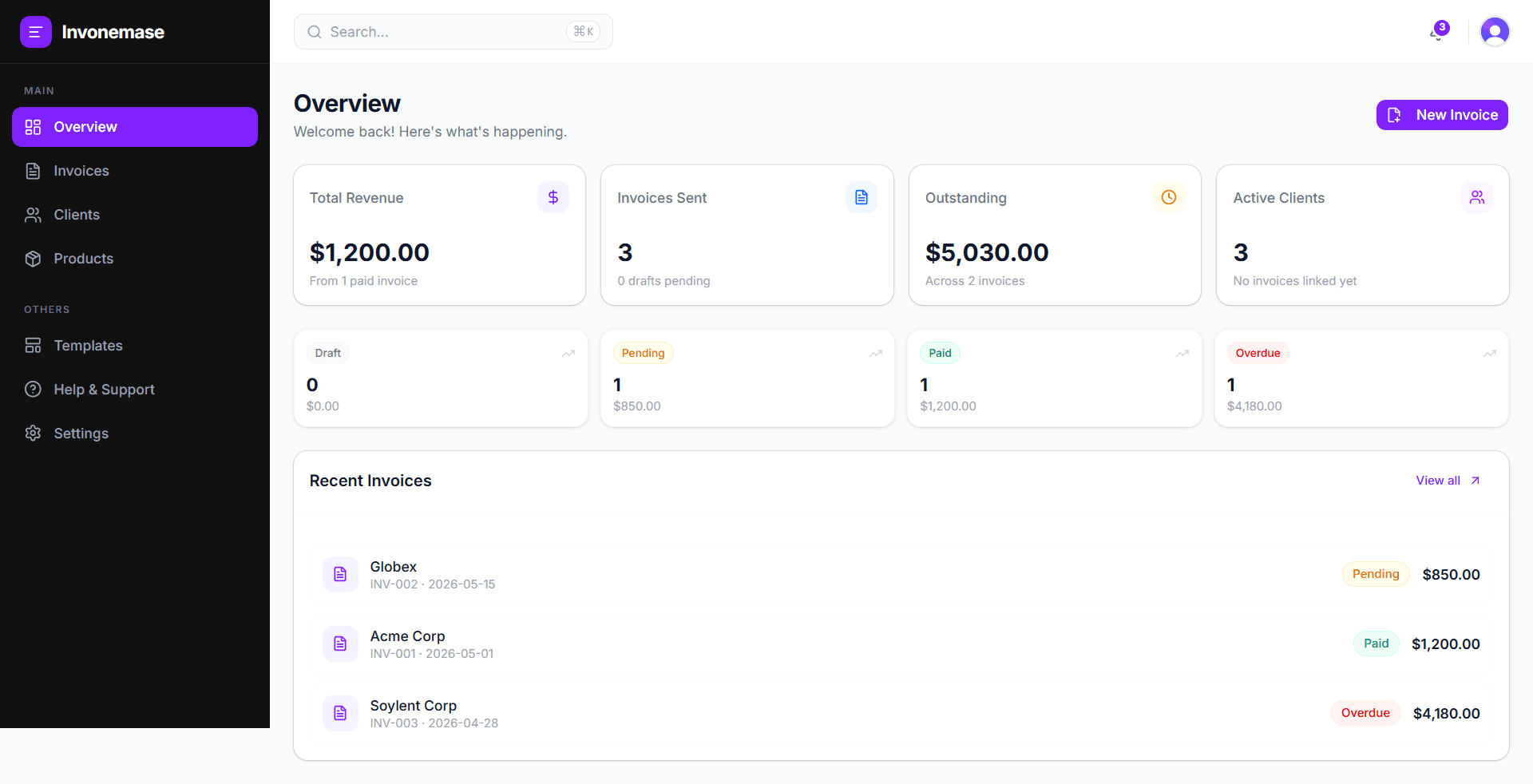Invoice SaaS Generator